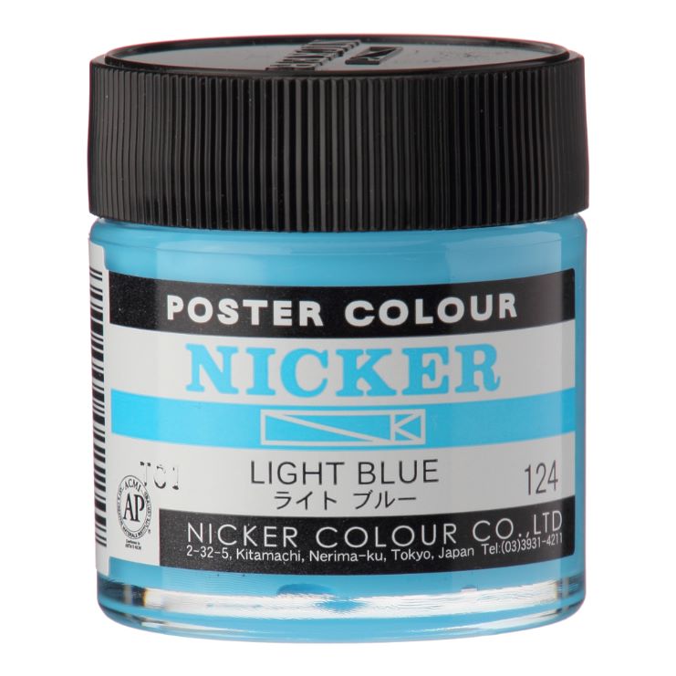 POSTER COLOUR 40ml　124 LIGHT BLUE