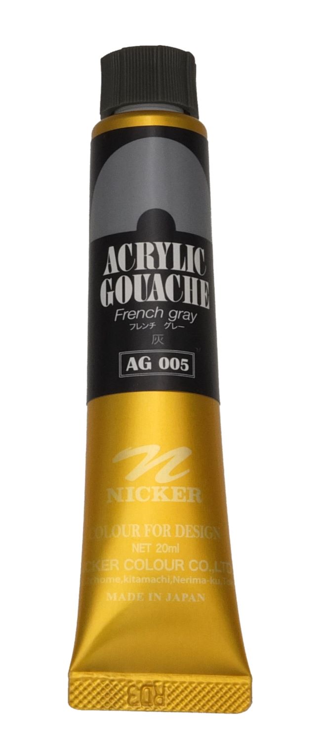 ACRYLIC GOUACHE 20ml　AG005 FRENCH GRAY
