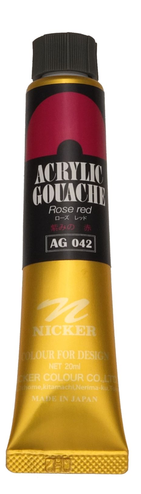 ＜Discontinued＞ ACRYLIC GOUACHE 20ml　AG042 ROSE RED